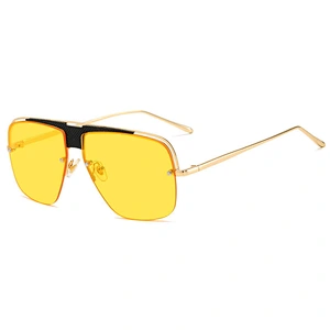 2021 Newest fashion metal trendy retro sunglasses wholesale women men eyewear shade sun vintage glasses custom goggles