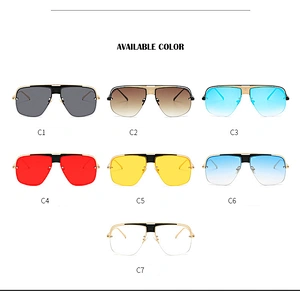 2021 Newest fashion metal trendy retro sunglasses wholesale women men eyewear shade sun vintage glasses custom goggles