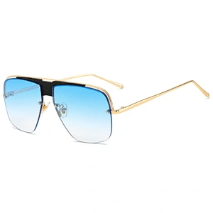 2021 Newest fashion metal trendy retro sunglasses wholesale women men eyewear shade sun vintage glasses custom goggles