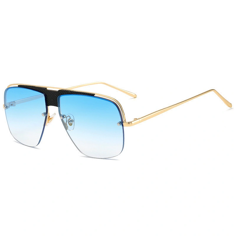 2021 Newest fashion metal trendy retro sunglasses wholesale women men eyewear shade sun vintage glasses custom goggles