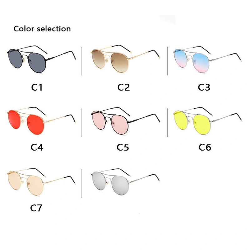 fashion round frame sunglasses women men newest shades retro vintage sun glasses wholesale custom eyewear 2021 trendy goggles