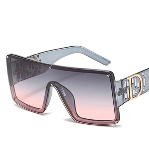 fashion sunglasses women men newest D words dimond square shadess  sun glasses oversized wholesale custom eyewear 2021 goggles