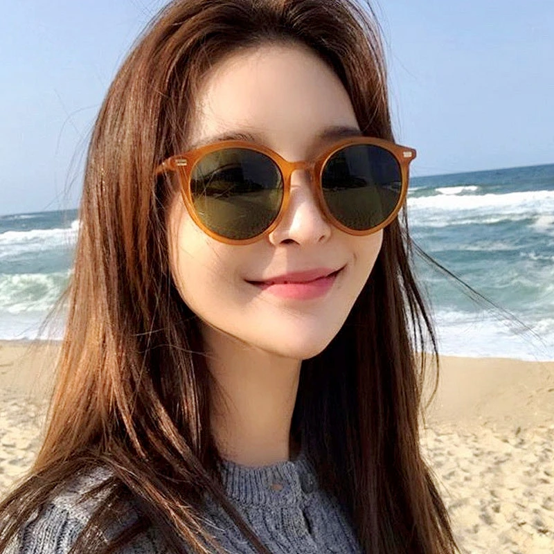 fashion round frame sunglasses women men newest shades retro vintage  sun glasses  wholesale custom eyewear 2021 trendy goggles