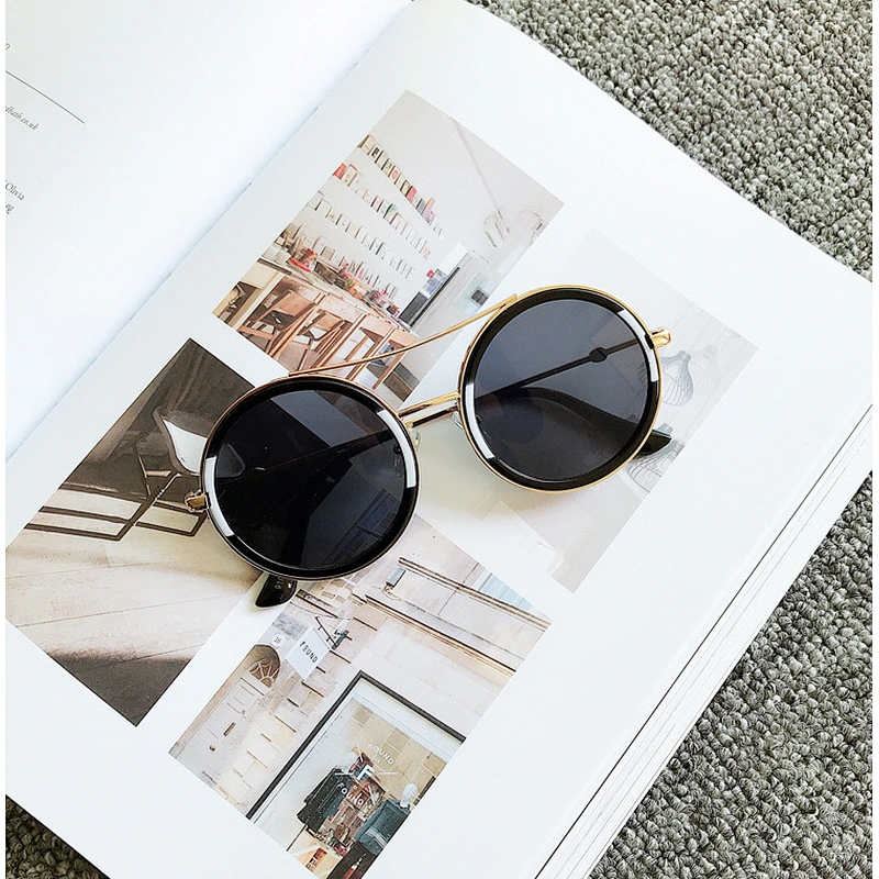 fashionable metal round sunglasses women men newest shades celebrity sun glasses wholesale custom eyewear 2021 trendy goggles