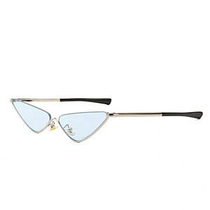 Nieuwe Cat Eye Zonnebril Vrouwen 2021 Trend Moderne Retro Mannen Half Frame Smalle Oceaan Zonnebril Dames Zonnebril Lentes De so