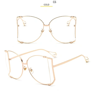 2021 pearl sunglasses women newest shades photochromic sun glasses oversized wholesale custom eyewear
