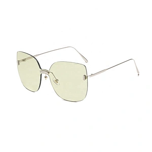 fashionable sunglasses women men newest shades rimless cat eye sun glasses oversized wholesale custom eyewear 2021 goggles