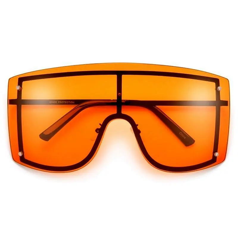 rimless sunglasses women men newest shades retro oversized sun glasses wholesale custom eyewear 2021 trendy goggles