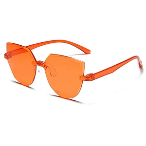 rimless jell transparent sunglasses women men newest shades color sun glasses wholesale custom eyewear 2021 trendy goggles