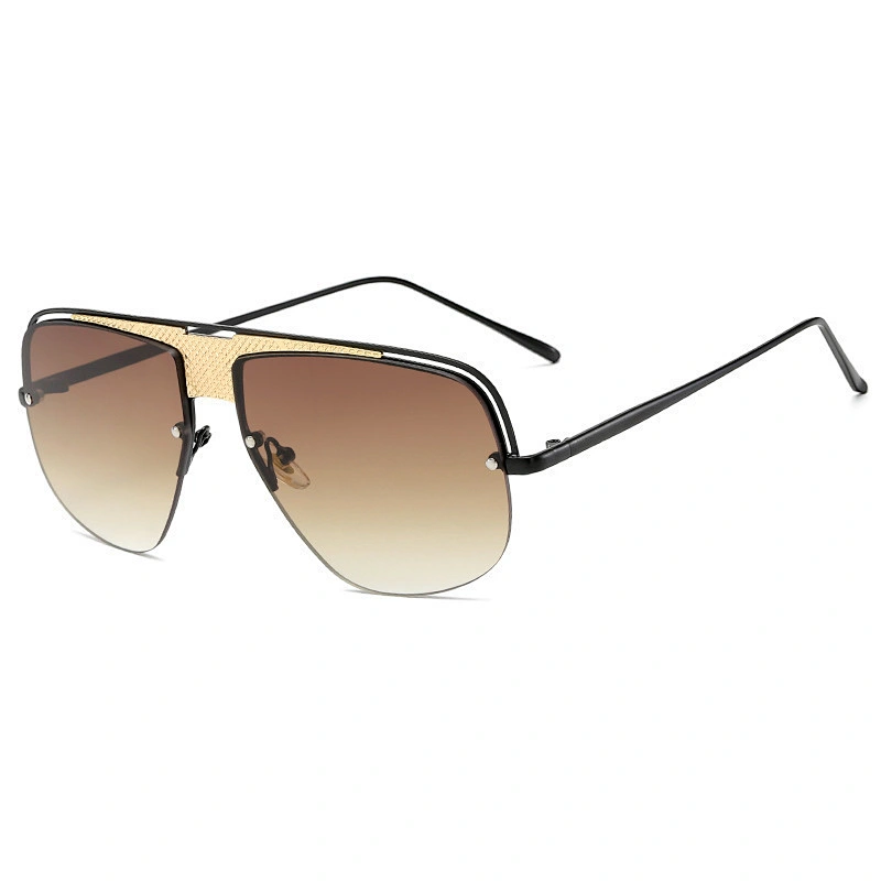 2021 Newest fashion metal trendy retro sunglasses wholesale women men eyewear shade sun vintage glasses custom goggles