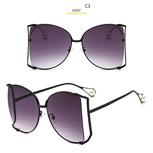 2021 pearl sunglasses women newest shades photochromic sun glasses oversized wholesale custom eyewear