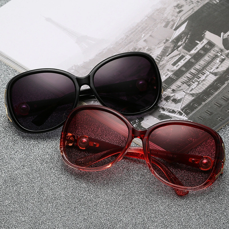 fashionable 2021 oval pearl sunglasses newest women men shades UV polarized sun glasses wholesale custom eyewear trendy goggle