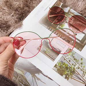 fashionable retro round sunglasses women men newest shades celebrity sun glasses  wholesale custom eyewear 2021 trendy goggle