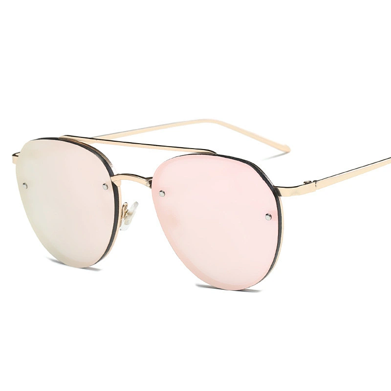 fashionable ocean piece rimless sunglasses women men newest shades retro sun glasses wholesale custom eyewear 2021 trendy goggle
