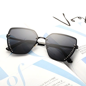fashionable metal ocean piece 2021 sunglasses newest women men shades diamond sun glasses wholesale custom eyewear trendy goggle