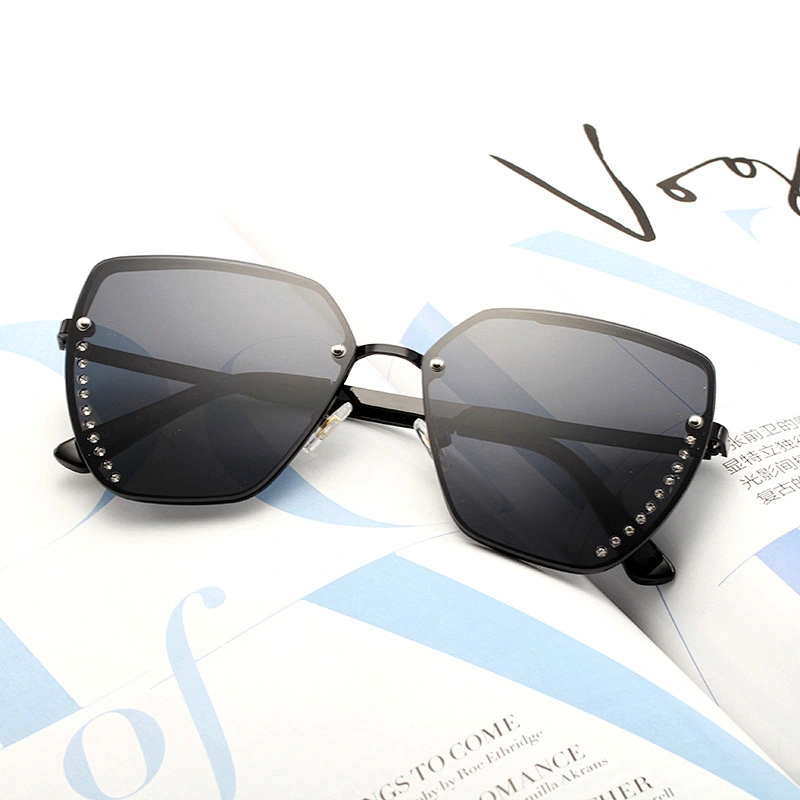 fashionable metal ocean piece 2021 sunglasses newest women men shades diamond sun glasses wholesale custom eyewear trendy goggle