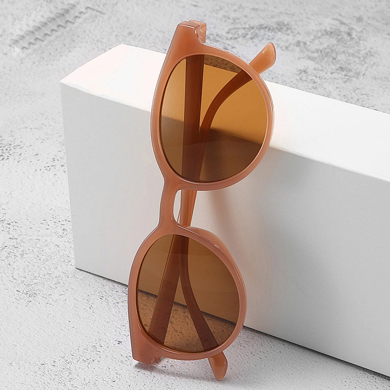 fashion oval frame  sunglasses women men newest shades color polarized sun glasses wholesale custom eyewear 2021 trendy goggles