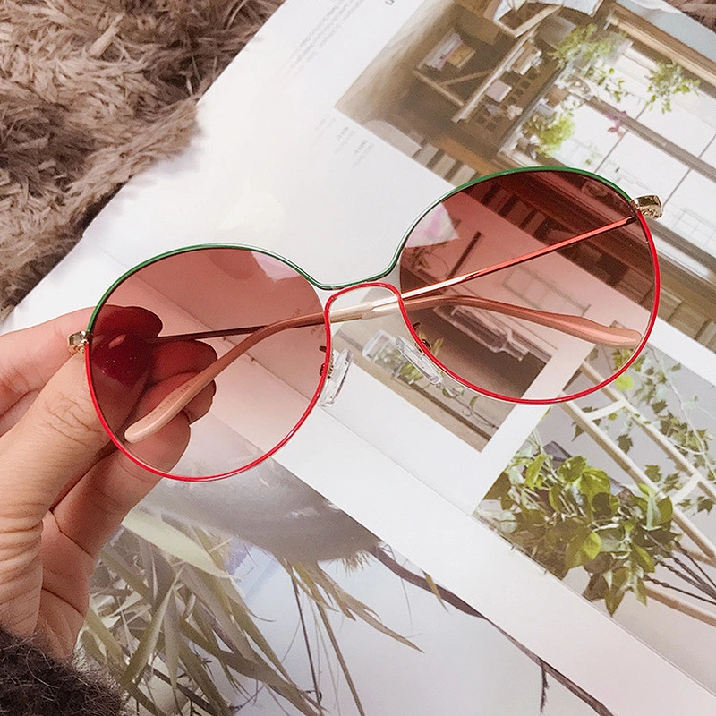 fashionable retro round sunglasses women men newest shades celebrity sun glasses  wholesale custom eyewear 2021 trendy goggle