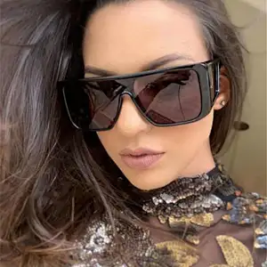 2021 Newest fashion trendy oversize celebrity classic sunglasses women men eyewear shade sun glasses wholesale custom goggles