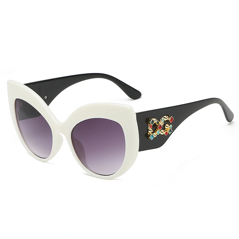fashion cat eye diamond sunglasses women men newest shades retro sun glasses wholesale custom eyewear 2021 trendy goggle