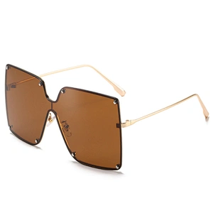 fashionable  sunglasses women men newest shades mental square sun glasses oversized wholesale custom  eyewear 2021 goggles