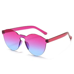 classical rimless sunglasses women men newest shades colorful candy sun glasses wholesale custom eyewear 2021 trendy goggles