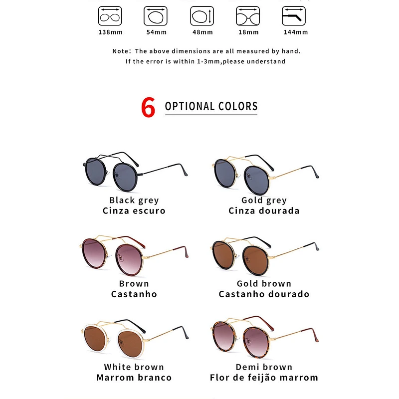fashionable sunglasses women men newest shades retro round frame mental sun glasses wholesale custom eyewear 2021goggles