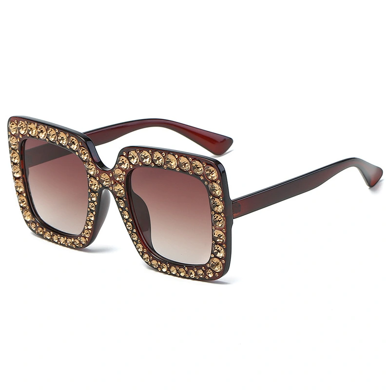 fashion diamond sunglasses women men newest shades retro sun glasses oversized wholesale custom eyewear 2021 trendy goggle