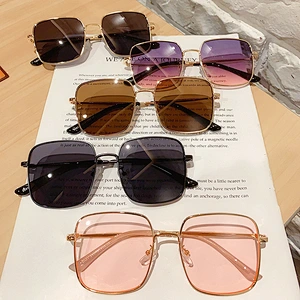 fashionable square sunglasses women men newest shades retro sun glasses wholesale custom eyewear 2021 trendy goggle