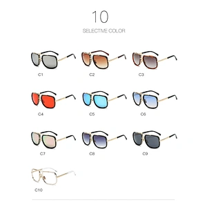 2021 Newest fashion trendy celebrity oversize classic sunglasses women men eyewear shade sun glasses wholesale custom goggles