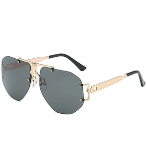 2021 newest fashion personality metal celebrity sunglasses women men eyewear shade vintage sun glasses wholesale custom goggles