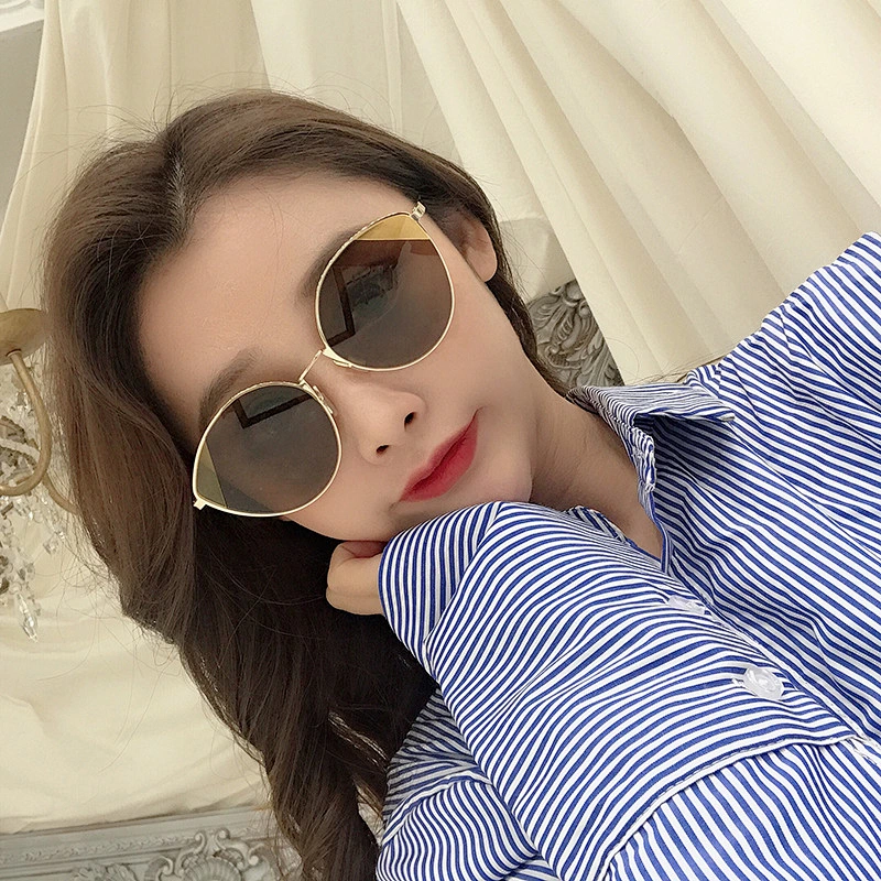 fashionable  sunglasses women men newest shades metal cat eye sun glasses wholesale custom  eyewear 2021 goggles