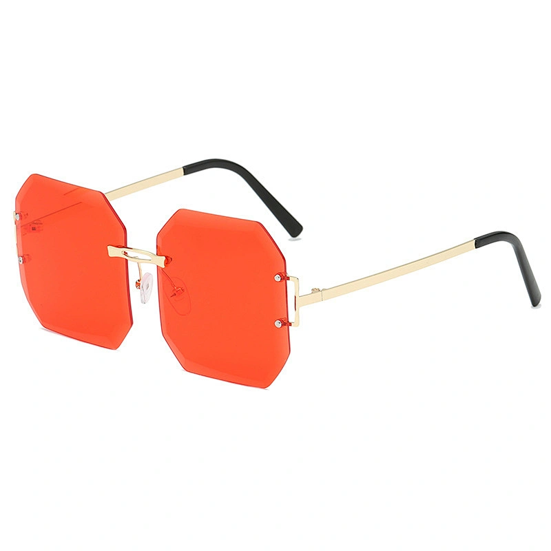 fashion rimless sunglasses women men newest shades retro square sun glasses wholesale custom eyewear 2021 trendy goggle