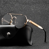 2021 newest fashion punk round spring legs sunglasses women men eyewear shade sun glasses wholesale custom night vision goggles