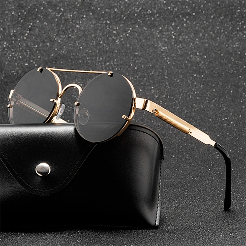 2021 newest fashion punk round spring legs sunglasses women men eyewear shade sun glasses wholesale custom night vision goggles