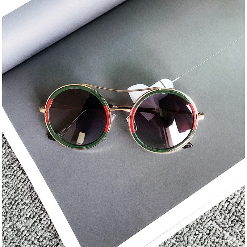 fashionable metal round sunglasses women men newest shades celebrity sun glasses wholesale custom eyewear 2021 trendy goggles