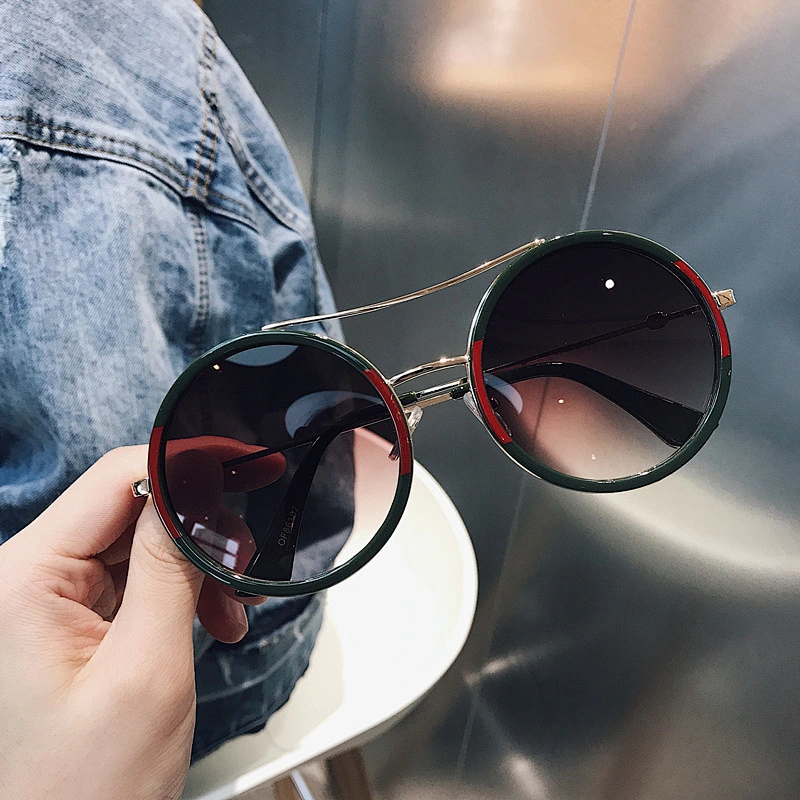 fashionable metal round sunglasses women men newest shades celebrity sun glasses wholesale custom eyewear 2021 trendy goggles