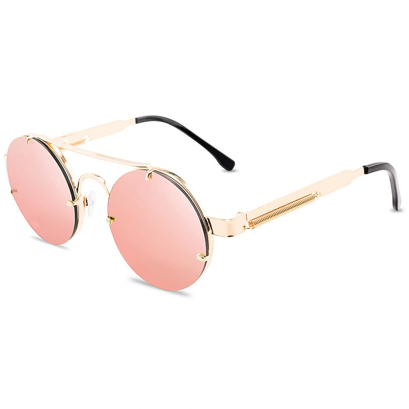 2021 newest fashion punk round spring legs sunglasses women men eyewear shade sun glasses wholesale custom night vision goggles