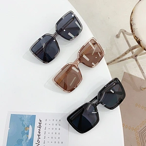 fashionable square sunglasses women men newest shades sun glasses oversized  wholesale custom eyewear 2021 trendy goggle
