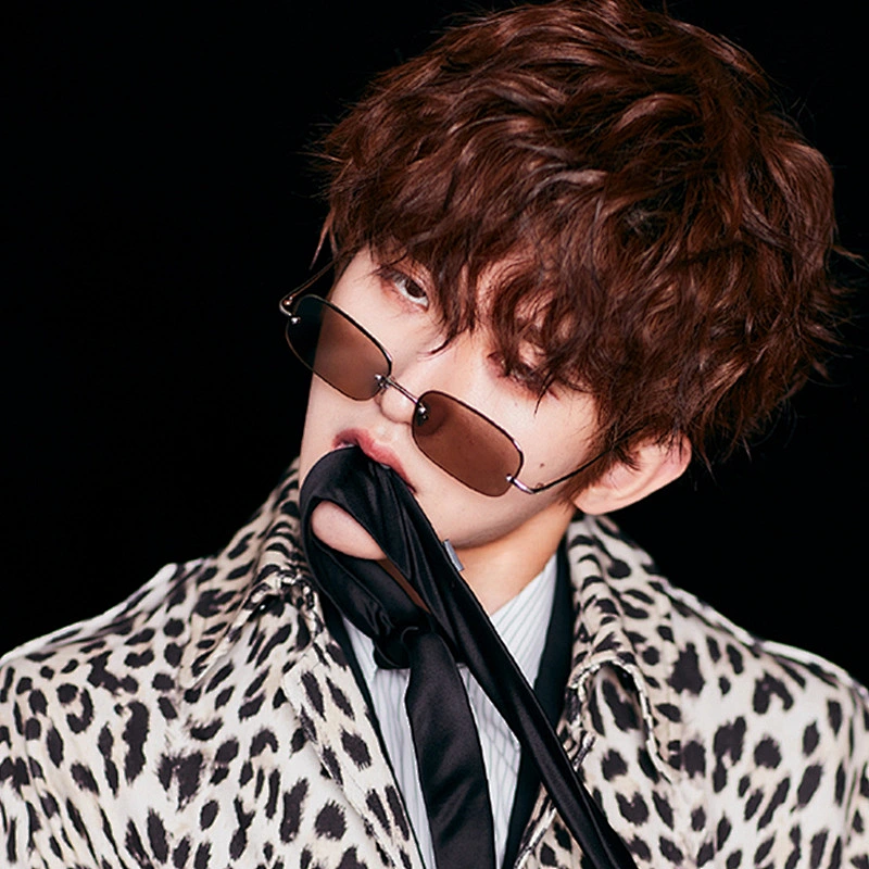 2021 newest fashion small frame rimless hip hop sunglasses women men eyewear shade vintage sun glasses wholesale custom goggles