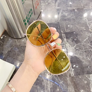 fashionable retro round sunglasses women men newest shades vintage sun glasses  wholesale custom eyewear 2021 trendy goggle
