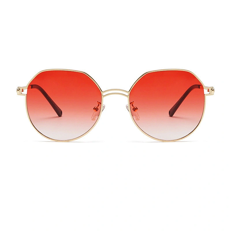 fashion metal round sunglasses women men newest shades ocean piece sun glasses wholesale custom eyewear 2021 trendy goggles