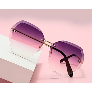 Newest fashion polygon trimming celebrity gradient sunglasses wholesale women men eyewear shade sun glasses custom goggles