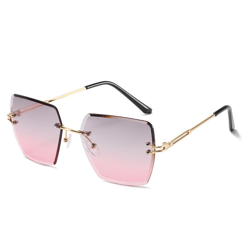 fashion sunglasses women men newest shadess retro rimless sun glasses  wholesale custom eyewear 2021goggles