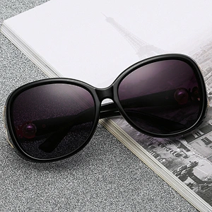 fashionable 2021 oval pearl sunglasses newest women men shades UV polarized sun glasses wholesale custom eyewear trendy goggle