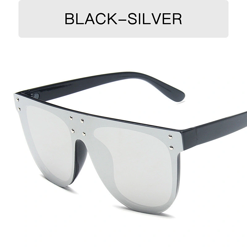 2021 newest fashion siamese rivet big half round frame sunglasses women men eyewear shade sun glasses wholesale custom goggles