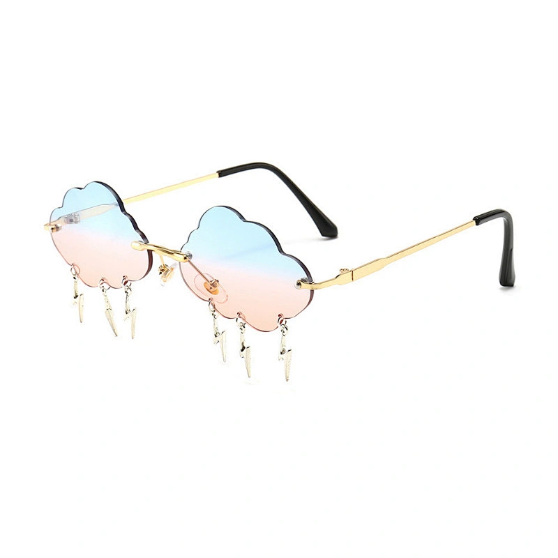fashion cloud shape sunglasses women men newest shades retro metal  sun glasses wholesale custom eyewear 2021 trendy goggles