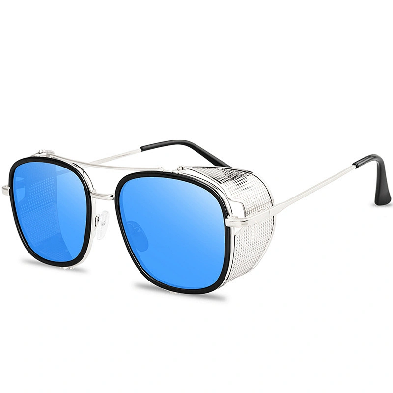 2021 newest fashion steam punk metal retro sunglasses women men eyewear shade vintage sun glasses wholesale custom goggles