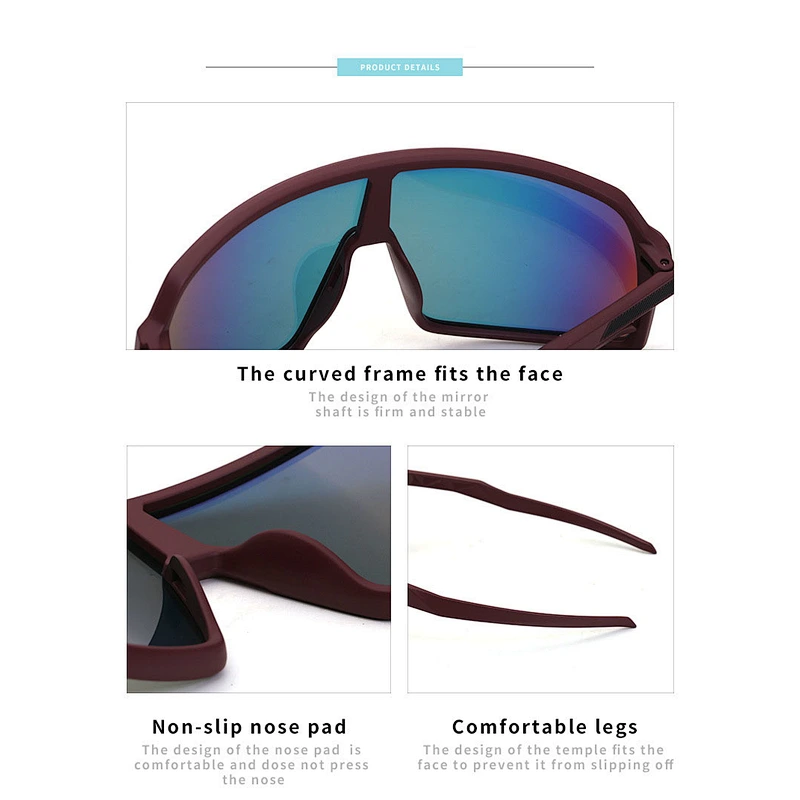2021 newest fashion gradient sport cycling colorful sunglasses women men eyewear shade sun glasses wholesale custom goggles