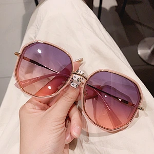 fashion metal blue light blocking sunglasses women men newest shades sun glasses  wholesale custom eyewear 2021 trendy goggles